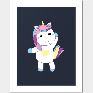 Baby unicorn model Posters and Art